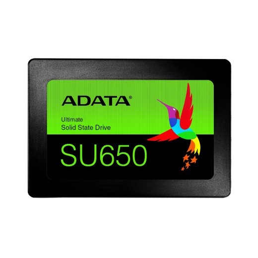 ADATA Ultimate SU650 512 SSD form factor 2.5" Solid-state drive interface SATA 6Gb/s Read speed 520 MB/s Write speed 450 MB/s