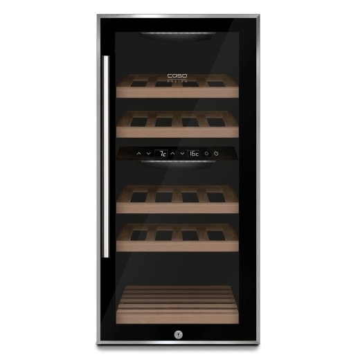 Caso Wine cooler WineComfort 24 Energy efficiency class G Showcase Bottles capacity 24 bottles Cooling type Compressor technology Black