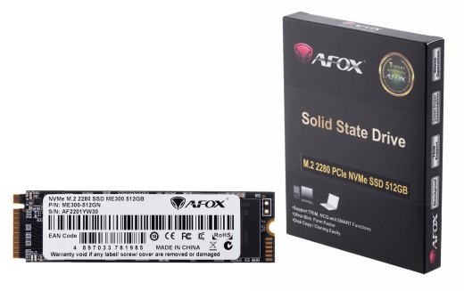 AFOX SSD M.2 PCI-EX4 512GB TLC 1,7 /S NVME