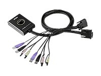Aten 2-Port USB DVI/Audio Cable KVM Switch with Remote Port Selector Aten 2-Port USB DVI/Audio Cable KVM Switch with Remote Port Selector