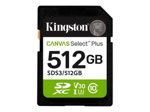 Kingston Flash-Card Canvas Select Plus - SDXC UHS-I - 512