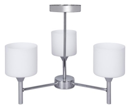Activejet Classic chandelier pendant ceiling lamp MIRA chrome triple 3xE27 for living room
