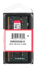 Kingston Technology KVR32S22S8/16 memory module 16 1 x 16 DDR4 3200 MHz
