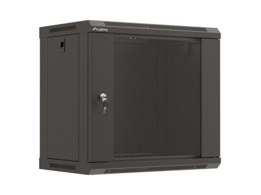 Lanberg WF03-5309-10B rack cabinet 9U Wall mounted rack Black