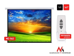 Electric motorized projector screen home cinema remote control Maclean MC-562