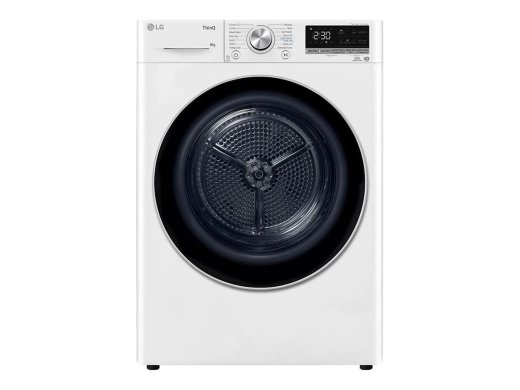 LG Dryer Machine RH80V9AV3N Energy efficiency class C Front loading 8 kg LED Depth 69 cm Wi-Fi White