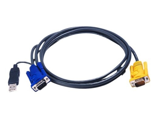 Aten 1.8M USB KVM Cable with 3 in 1 SPHD and built-in PS/2 to USB converter 2L-5202UP