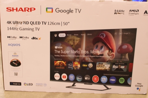 SALE OUT. Sharp 50HR7265E 50" (126cm) QLED 144Hz 4K Ultra HD Google TV, Dolby Vision, Dolby Atmos, Central Stand SALE OUT. Sharp 50HR7265E 50 Smart...
