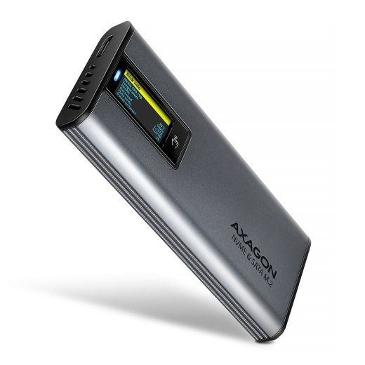 Axagon EEM2-SD2 SSD enclosure USB3.2 Gen2 M.2 NVMe/SA