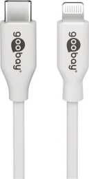 Goobay Lightning - USB-C USB charging and sync cable USB-C to Lightning Apple Lightning male (8-pin) USB-C male