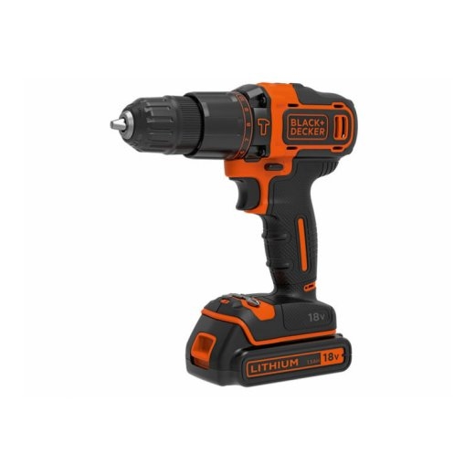 BLACK & DECKER Cordless Drill/Driver BDCHD18KB-QW 18 V 2x1.5 Ah Li-Ion