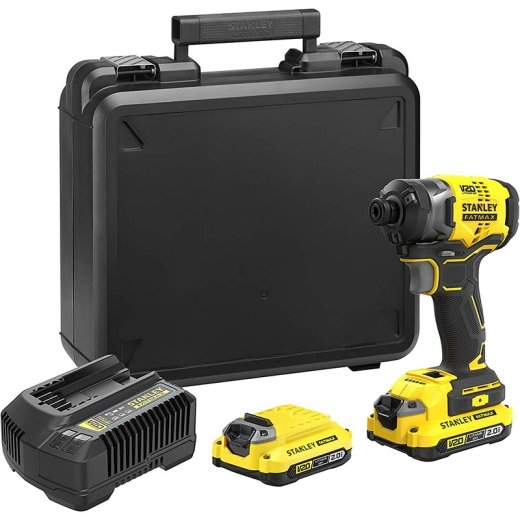 Stanley 18V V20 Brushless 3-Speed Impact Driver - 2.0Ah Kit SFMCF820D2K-QW 18 V 2.0 Ah Lithium Ion