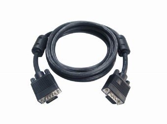 Extension Cord 15F/15M VGA dual-shielded + ferrite 1.8M black