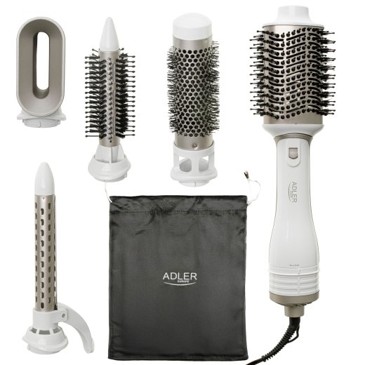 Adler 5-in-1 Curling Iron-Dryer AD 2027 Number of heating levels 2 1200 W White/Champagne