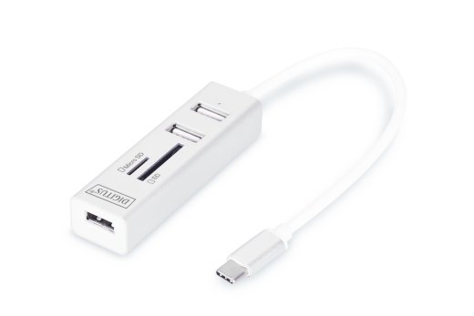 Digitus USB Type-C OTG 3-Port HUB and Card Reader DA-70243
