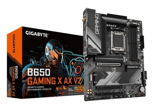 GIGABYTE B650 GAMING X AX V2 Motherboard - AMD Ryzen 9000 Series CPUs, 8+2+2 Phases VRM, up to 8000MHz DDR5 (OC), 1xPCIe 5.0 + 2xPCIe 4.0 M.2, 2.5G...