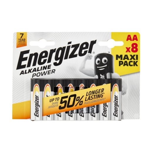 Battery Alkaline Power AA E91 8 pcs Blister