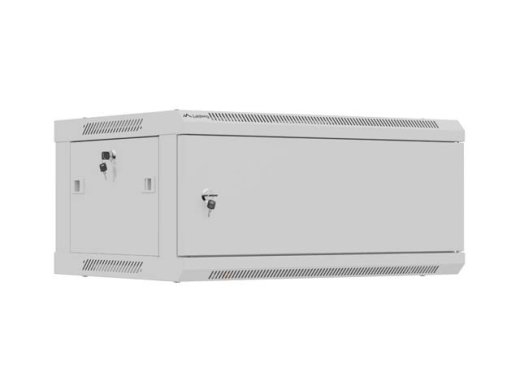 Lanberg Wall mounted installation cabinet 19" 4U 600X450 WF01-6404-00S Gray