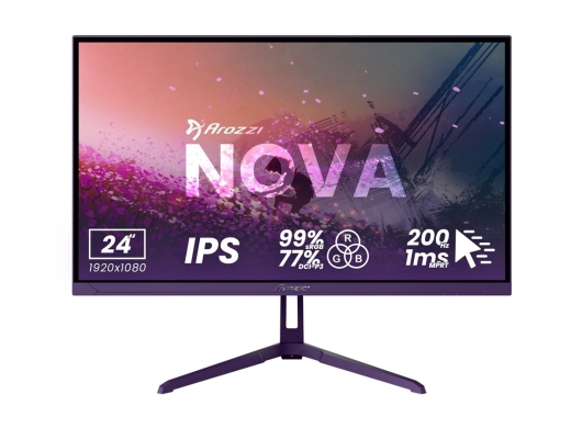 Arozzi Nova 24 " IPS FHD 16:9 200 Hz 1 ms 1920 x 1080 pixels 300 cd/m² HDMI ports quantity 1 Purple