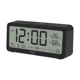 Adler Alarm Clock AD 1195b Alarm function Black