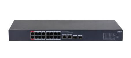 Switch DAHUA CS4218-16ET-240 Type L2 Desktop/pedestal 16x10Base-T / 100Base-TX PoE ports 16