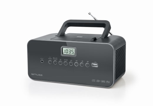 Muse Portable radio M-28DG AUX in Grey