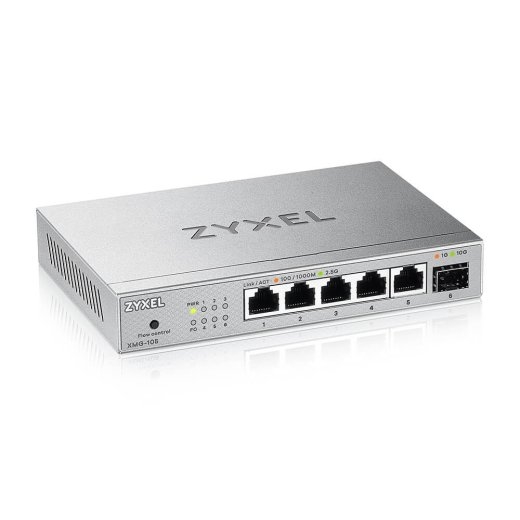 Zyxel 5-Port 2. Unmanaged Switch with 10G Uplink XMG-105-ZZ0101F