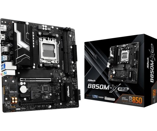Asrock Motherboard B850M-X R2.0 AM5 2DDR5 M.2 USBC mATX
