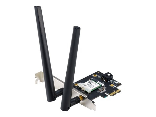 Asus Wi-Fi Adapter, Tri-Band, Wi-Fi 6E Adapter PCE-AXE5400 802.11ax 574/2402/2042 Mbit/s Mesh Support No MU-MiMO No No mobile broadband 36 month(s)