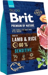 BRIT Premium by Nature Sensitive Lamb with rice - dry dog food - 3 kg