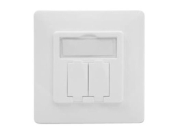 DIGITUS Empty box with front panel for 2x Keystone modules DN-93831