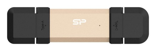 Silicon Power DS72 USB flash drive 500 USB Type-A / USB Type-C 3.2 Gen 2 (3.1 Gen 2) Gold