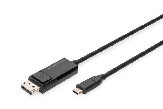 Digitus Bi-Directional Adapter Cable 2 m AK-300334-020-S USB Type C to DisplayPort