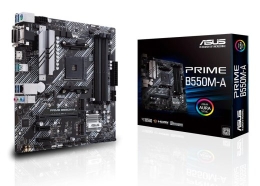 Mainboard ASUS AMD B550 SAM4 MicroATX Memory DDR4 Memory slots 4 2xPCI-Express 3.0 1x 1xPCI-Express 4.0 16x 2xM.2 1x15pin D-sub 1xDVI-D 1xHDMI 6xUS...