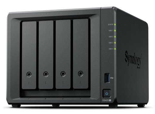 Synology DiskStation DS425+ NAS/storage server Intel® Celeron® J4125 2 DDR4 0 TB Black - only Synology HDD