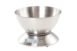 Adler Kitchen scales AD 3134 Maximum weight (capacity) 5 kg Graduation 1 g Stainless steel
