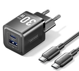 MOBILE CHARGER WALL USB +CABLE/30W 2P TZ-FEQB0--01 VENTION