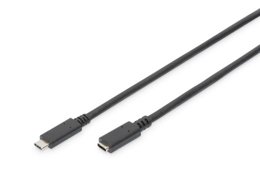 Digitus USB Type-C Extension Cable AK-300210-020-S USB-C to USB-C USB Female 2.0 (Type C) USB Male 2.0 (Type C)