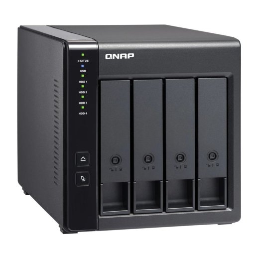 QNAP storage enclosure TR-004 - 4x 2.5"/3.5" SATA HDDs/SSDs - USB-C 3.2 Gen 1