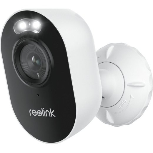 Reolink 2K Smart Wi-Fi Camera with Color Night Vision and 2.4/5 GHz Wi-Fi Lumus Series E430 Bullet 4 MP 2.8mm Micro SD, Max. 256GB