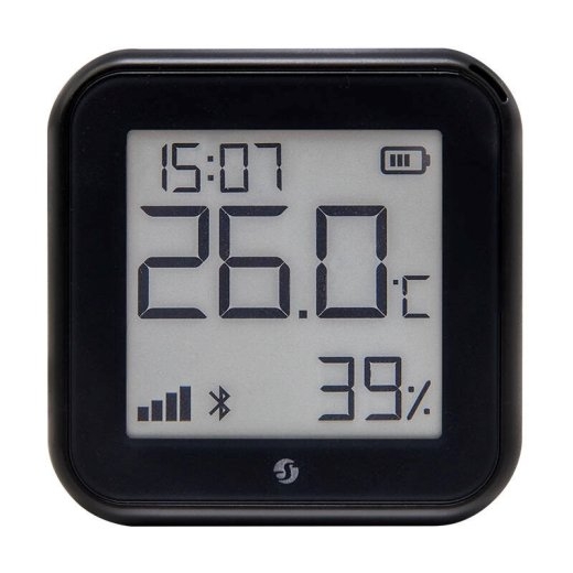 Shelly H&T Gen3 Black Temperature and Humidity Sensor