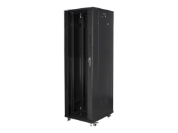 Lanberg Rack cabinet 19" free-standing 42U/600x1000 (flat pack) with mesh door lCD V2 FF01-6042-23BL Black