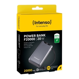 Intenso F20000 power bank - Li-pol - 24 pin USB-C, USB Type A - 20 Watt