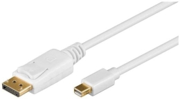 Goobay Mini DisplayPort adapter cable 1.2 52858 Mini DisplayPort plug DisplayPort plug 1 m Gold-Plated connectors