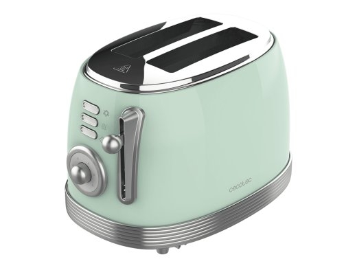 Cecotec Toaster Toast&Taste 800 Vintage Power 850 W Number of slots 2 Housing material Stainless steel Light Green