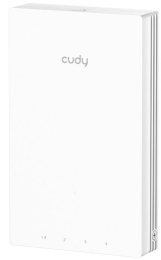 Cudy AX3000 Gigabit Wall-Plate Wi-Fi 6 Access 2402 Mbit/s White Power over Ethernet (PoE)