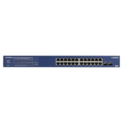 NETGEAR Switch GS724TP-300EUS - 24 Ports - 24x GE (10/100/1000) - 2x SFP - 24x PoE