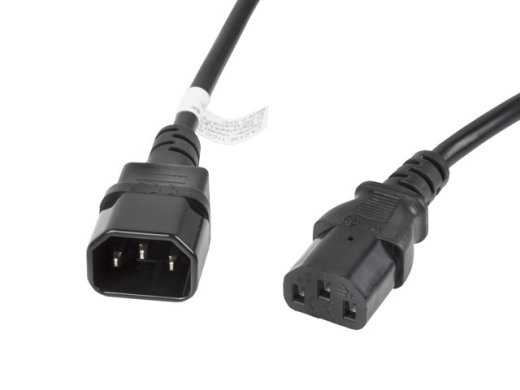 Extension power cable IEC 320 C13 - C14 VDE 3M Black