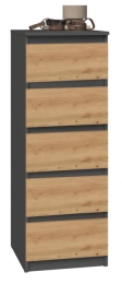 Topeshop W5 ANT/ART KPL chest of drawers