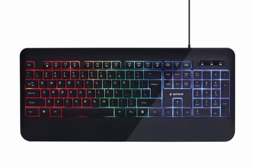 Gembird Multimedia Keyboard KB-UML-03 Multimedia Wired US Black